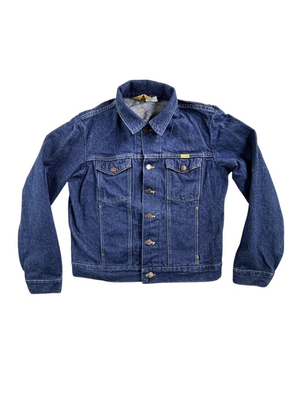 Vintage Rustler Denim Jacket Mens Medium Blue Jean Trucker Western Made USA